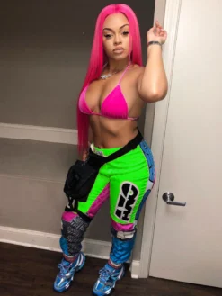 Color Block Print Register Pants For Women