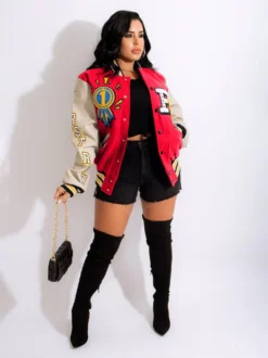 Adorable Students Letter Easy Match Jacket