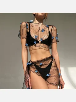 Butterfly See Through Summer Beach 2 Piece Sets