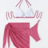 Sexy Halter 3 Piece Biniki Swimsuit Set
