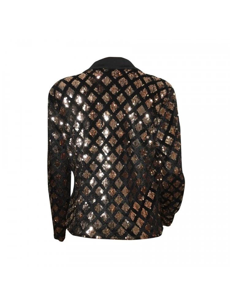 Fashion Casual Plaid Sequins Women's Suit - Image 4