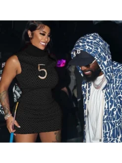 Turtle Neck Embroidery Sleeveless Women Dress