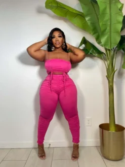 Fashion Sleeveless 2 Piece Trouser Suits