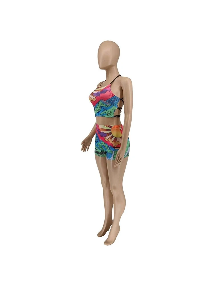 Fashion Printing Bandage Swim Women's Bikini - Image 5