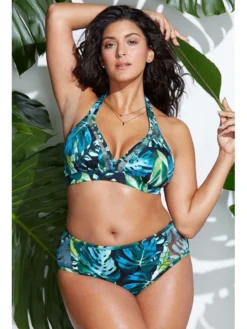 Halter Backless Printing Swimsuit For Women