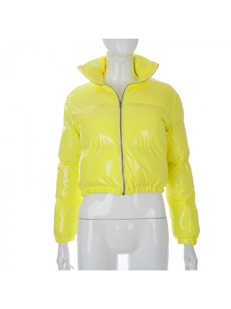 Winter New Women's Solid Zipper Short Down Coats - Image 2