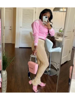 Skinny Pure Color Pleated Women's Long Pants