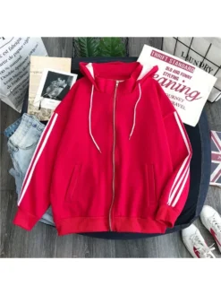 Casual Fall Black Hooded Collar Coats For Women