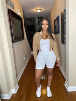 Casual Slim Flocked Women's Long Sleeve Jacket