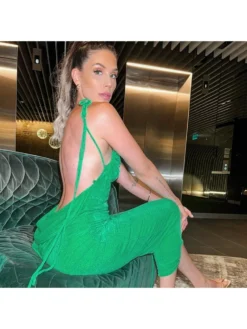 2023 Sexy Temperament Backless Maxi Dress