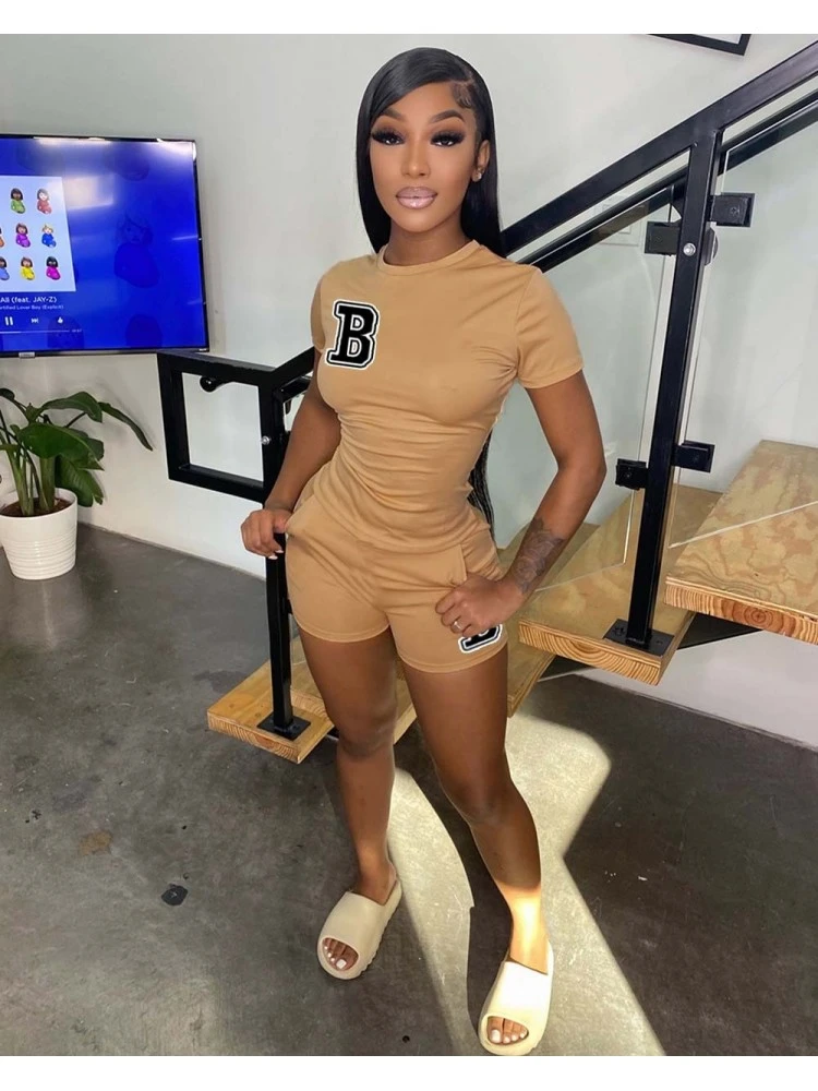 Summer Fashion Printing Women's Two-Piece Set