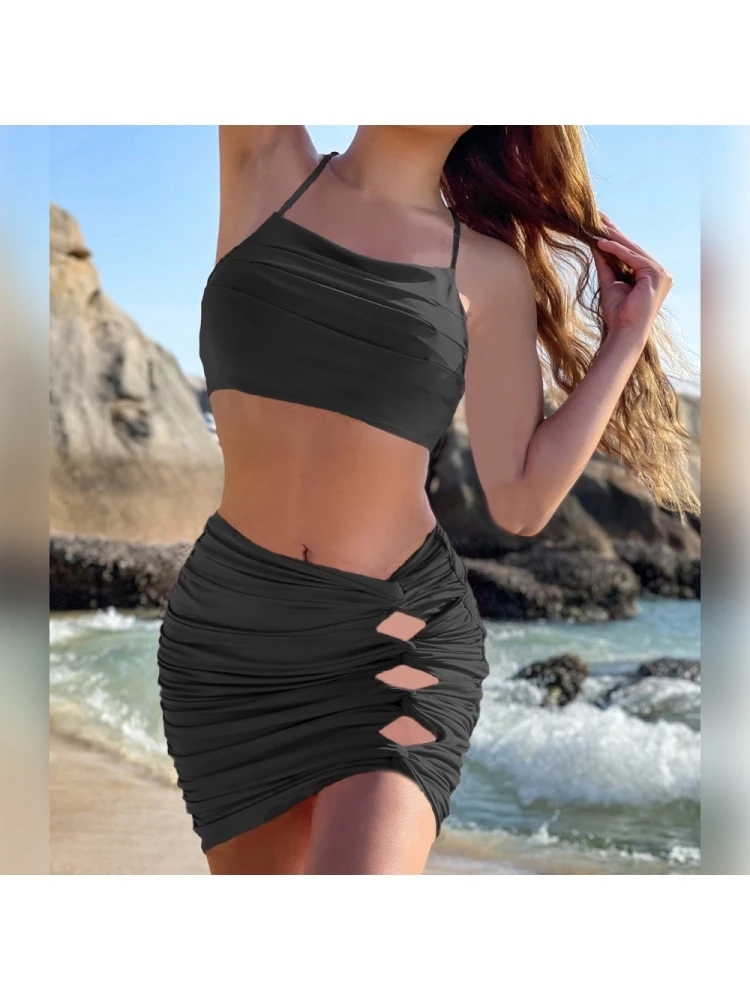 Ripped Two-Piece Sexy Skirt Set - Image 4