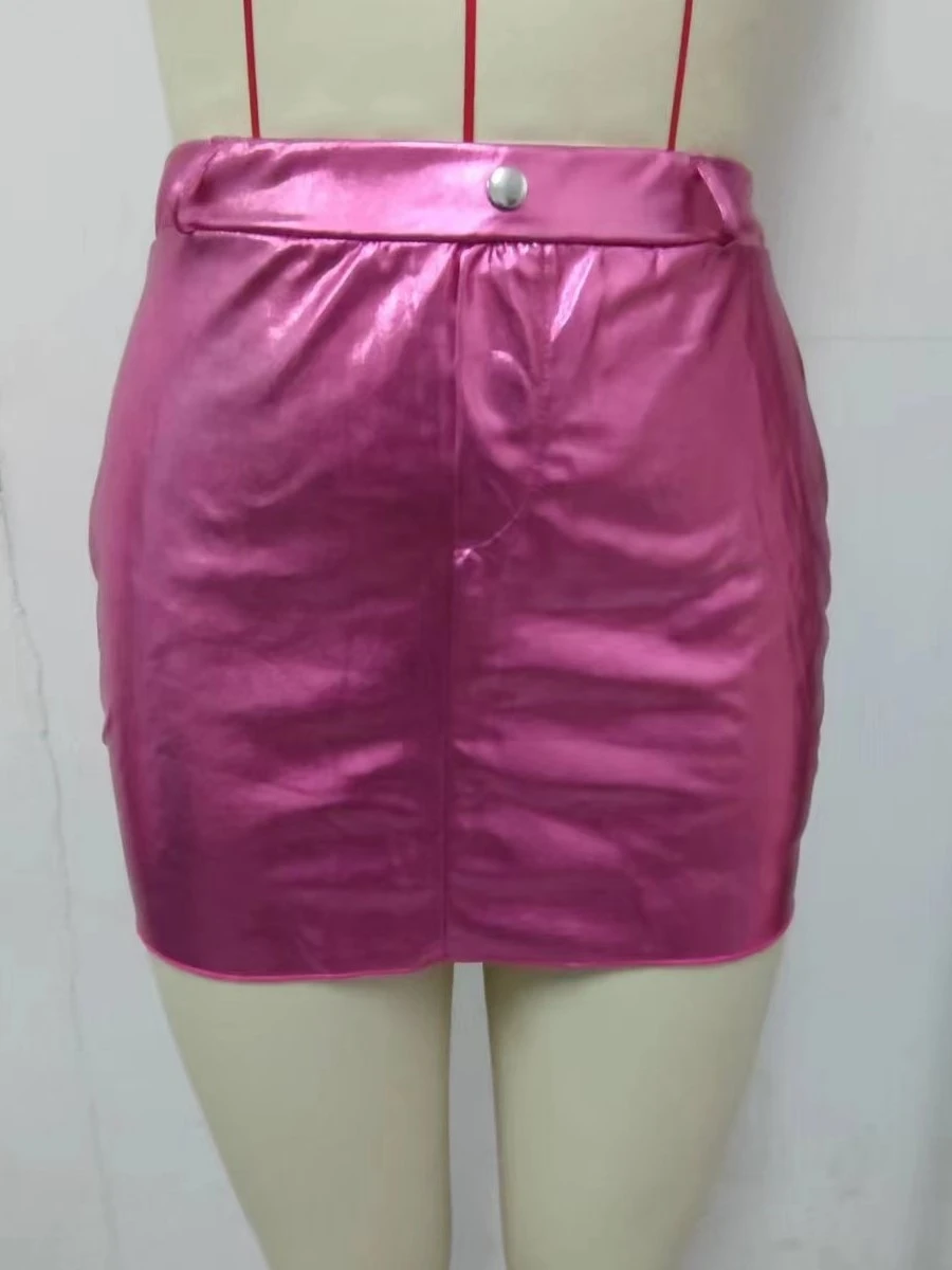 Fashion Rose Red Skirt Women - Image 3