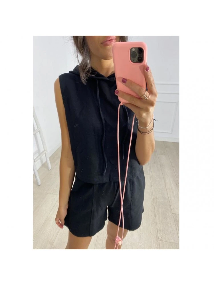 Hooded Casual Two-piece Trouser Set