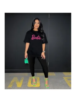 Round Neck Short Sleeve Trouser Set