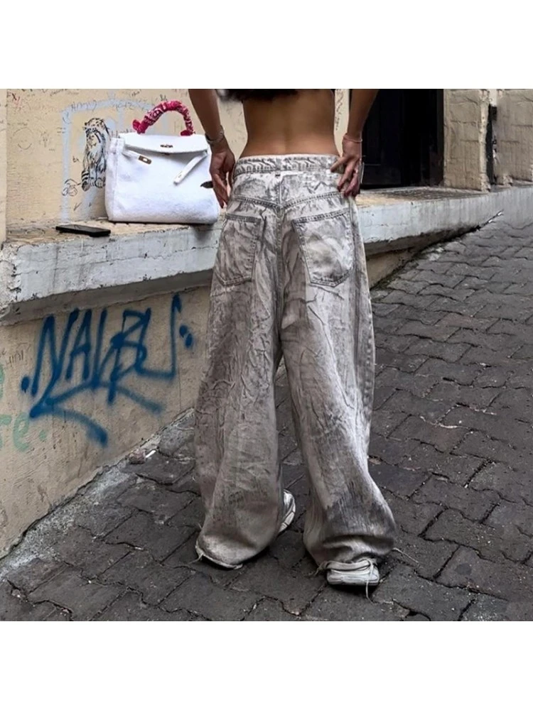 High-waisted Straight-leg Loose Jeans - Image 3