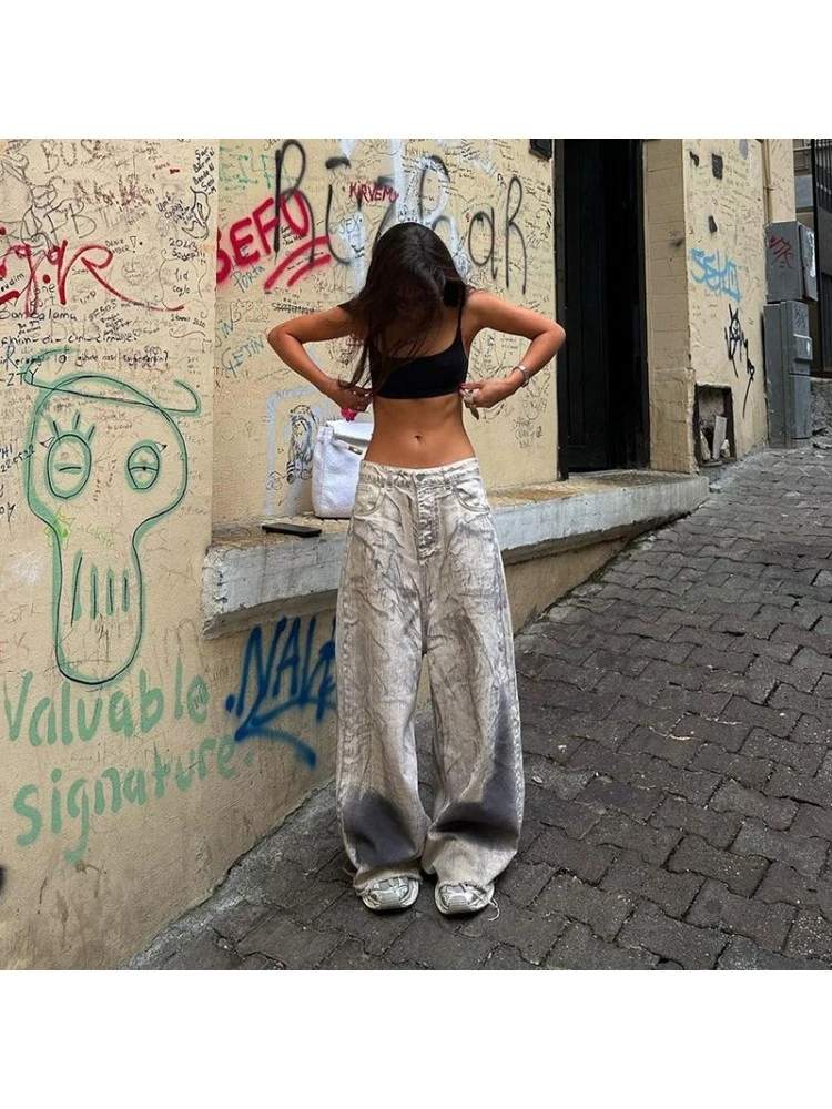 High-waisted Straight-leg Loose Jeans - Image 5