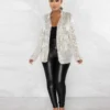 Fashion Sequin Long Sleeve Blazer Jackets