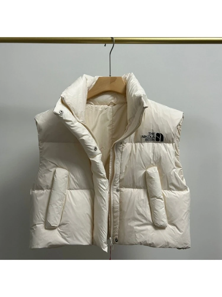 Solid Color Velvet Loose Down Coats - Image 4