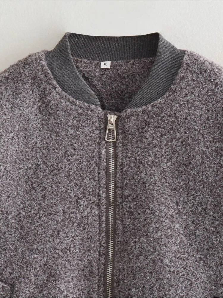 Patchwork Cotton Loose Jackets - Image 3