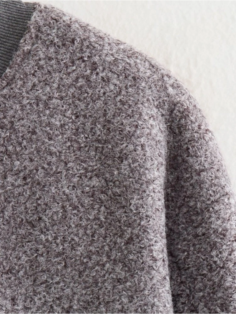 Patchwork Cotton Loose Jackets - Image 4