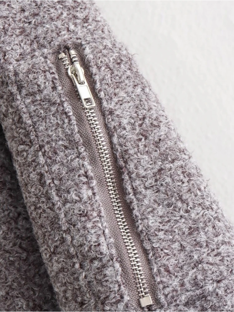 Patchwork Cotton Loose Jackets - Image 7