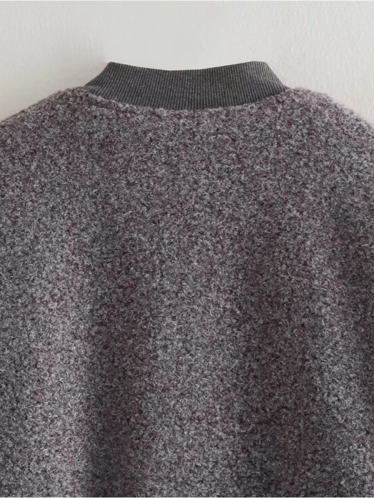 Patchwork Cotton Loose Jackets - Image 8