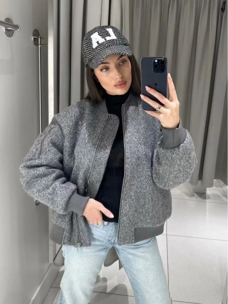 Patchwork Cotton Loose Jackets