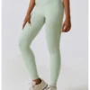 Solid Color High Rise Bodycon Yoga Pants