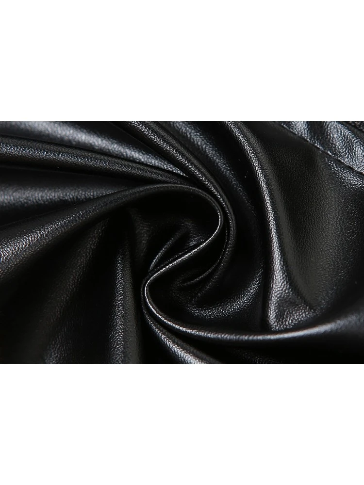 Halter Faux Leather Cardigan Tanks - Image 8