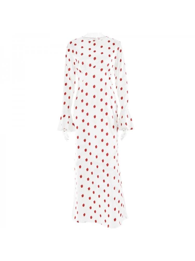 Flower High Rise A-line Maxi Dresses - Image 5