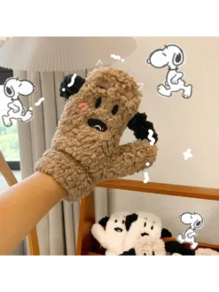 Animal Figure Halter Preppy Warm Gloves