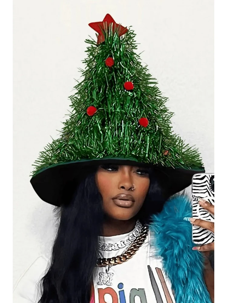 Patchwork Stacked Christmas Hat