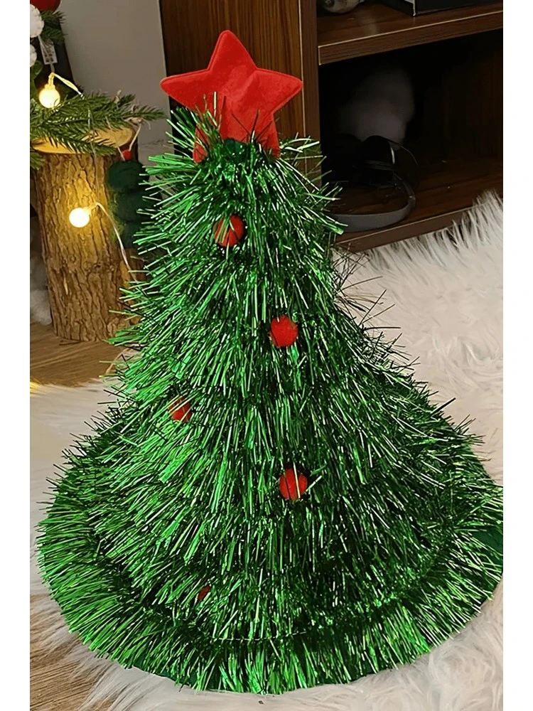 Patchwork Stacked Christmas Hat - Image 3