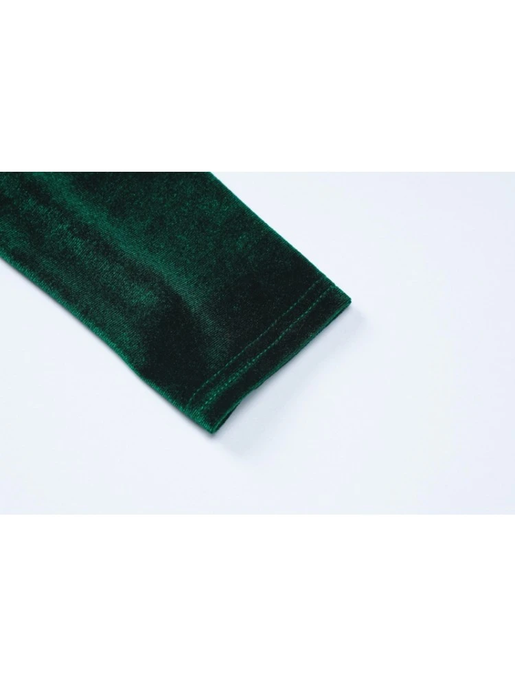 Ruched Mid-rise Slim Long Sleeves Dress - Image 7