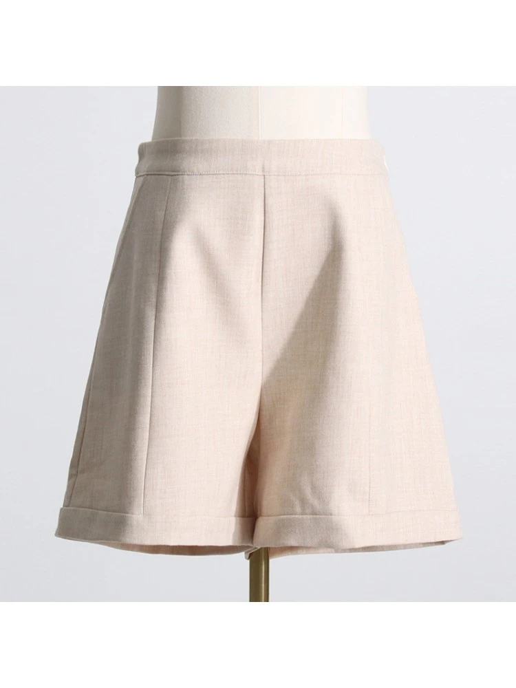 Patchwork Long Sleeve Blazers Jackets Shorts 3 Piese Sets - Image 8