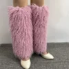 Solid Color Fluff Stacked Leg Warmer