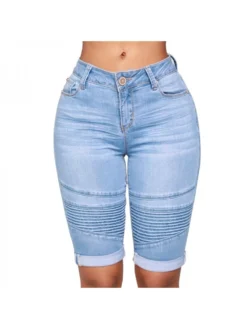 Easy-handling Denim High Rise Shorts