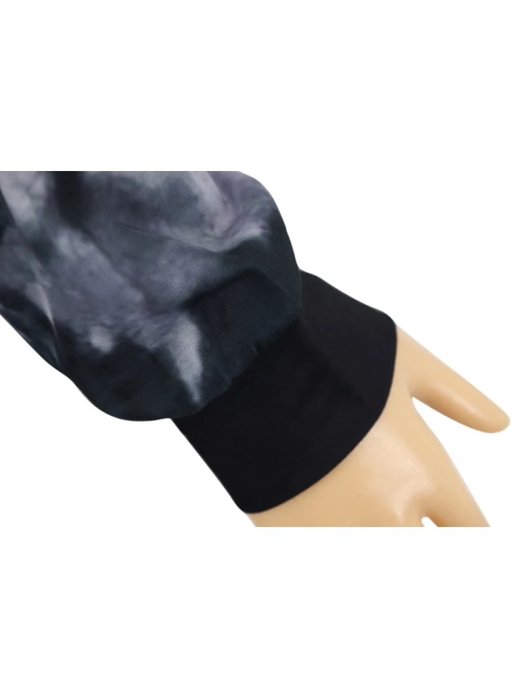 Tie Dye Crew Neck Baggy Long Sleeves Dress - Image 8