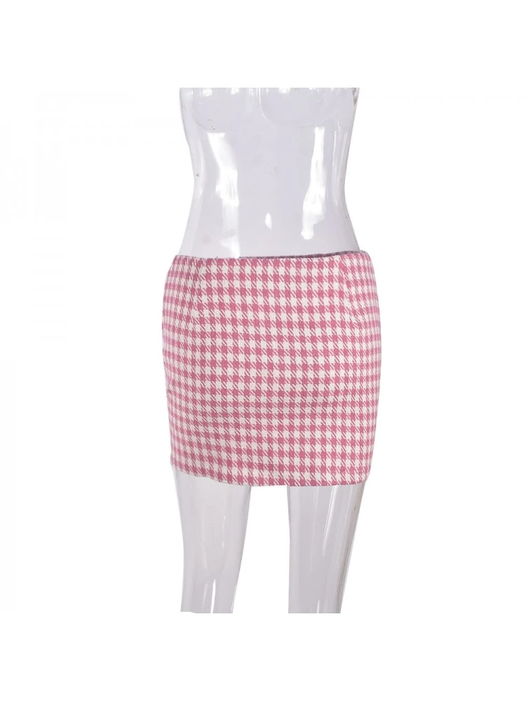 Hotfix Rhinestones High Rise Bodycon Skirts - Image 8