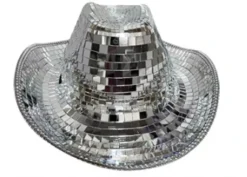 Reflective Plaid Cowboy Hat
