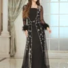 Hotfix Rhinestones Lace Long Sleeves Dress Sets