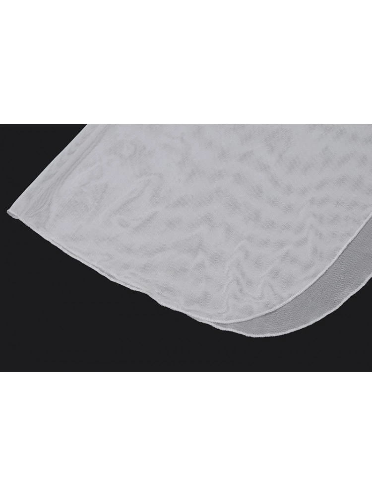 See Through Flower Strapless Scarf Dresses - Image 12