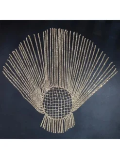 Rhinestone Fringe Chain Headdress