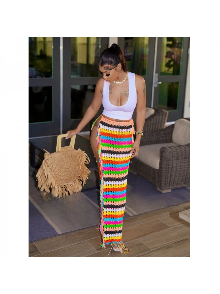 Tassel High Rise Straight Skirts - Image 3