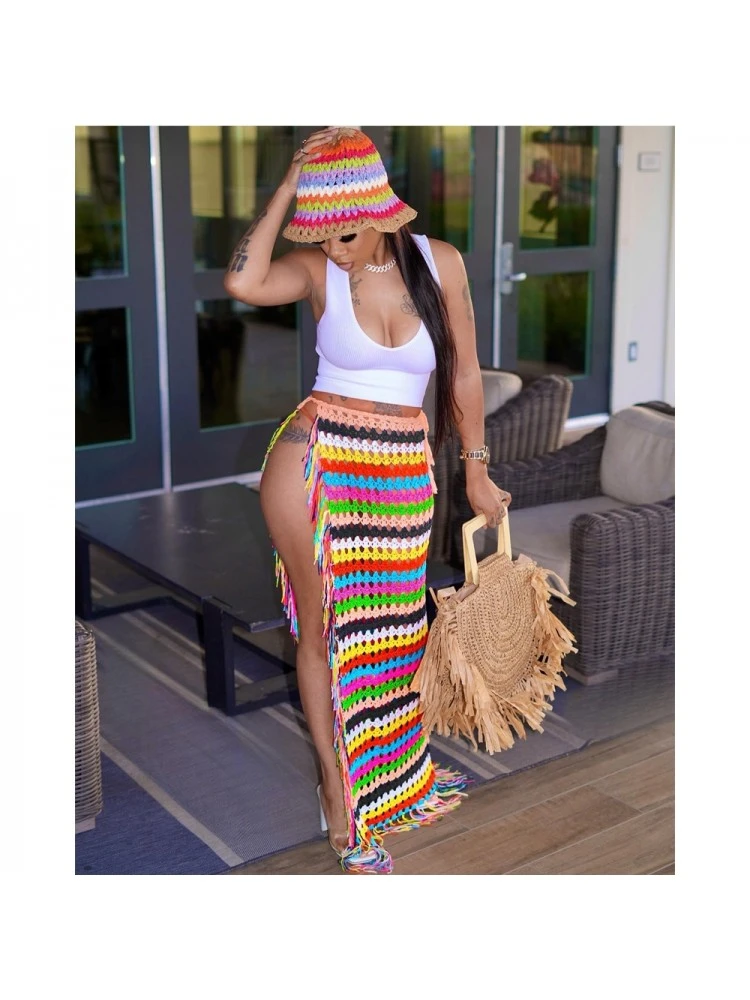 Tassel High Rise Straight Skirts - Image 4