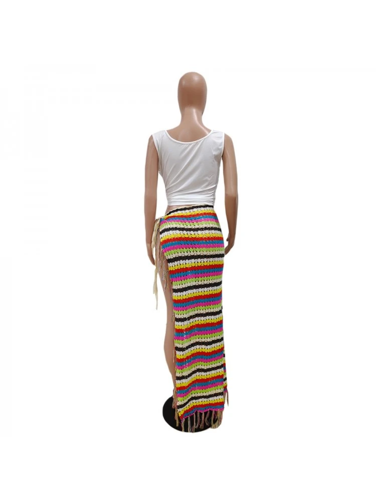 Tassel High Rise Straight Skirts - Image 8