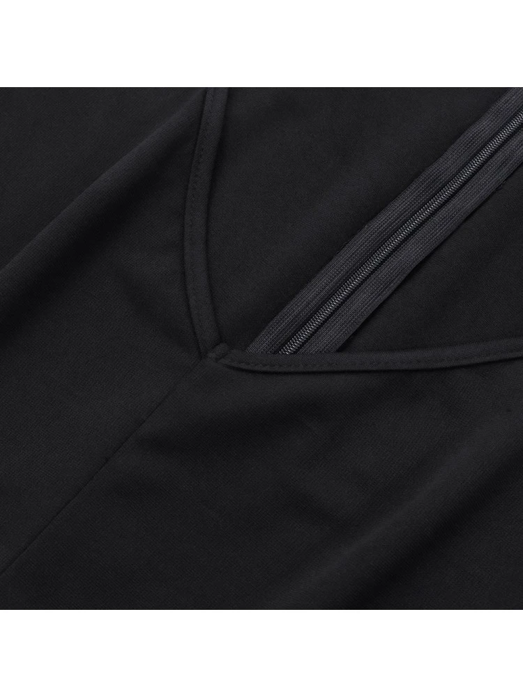 Patchwork High Rise Straight Jumpsuits - Image 9