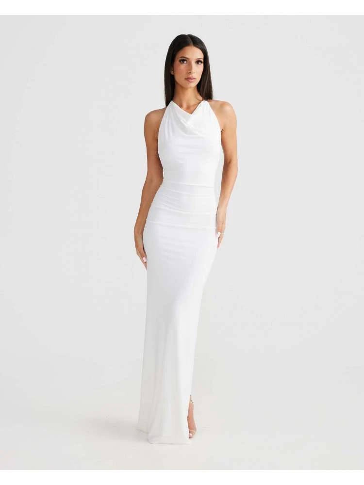 Tie-wrap One-shoulder Backless Sleeveless Dresses - Image 3