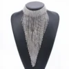 Rhinestone Fringe Necklace